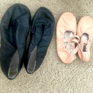 Dance shoes: ballet and jazz